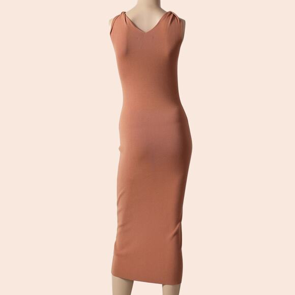 DION LEE Sand Rib-Knit Tank Maxi Dress - Picture 3 of 7